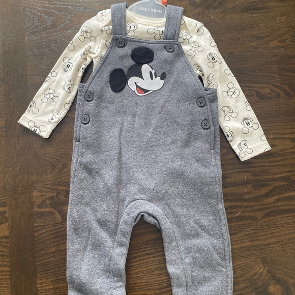 Disney Mickey Mouse overalls 2pc - Picture 1 of 2